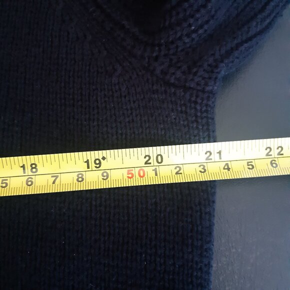 Tommy Hilfiger SZ S Black Cotton Men's 2 Button Shawl Collar Pullever Sweater - Picture 7 of 12